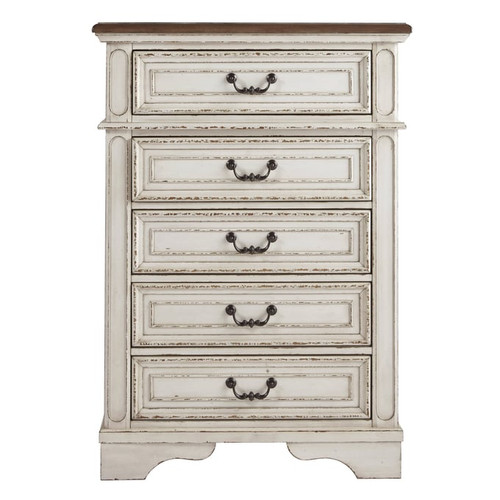 Ashley Furniture Realyn Chipped White Chest