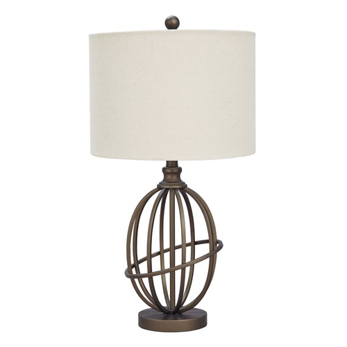 Ashley Furniture Manasa Bronze Metal Table Lamp