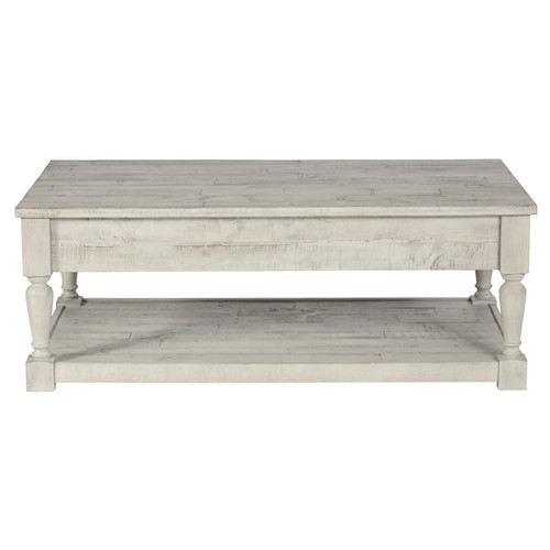 Ashley Furniture Shawnalore Whitewash Rectangular Cocktail Table