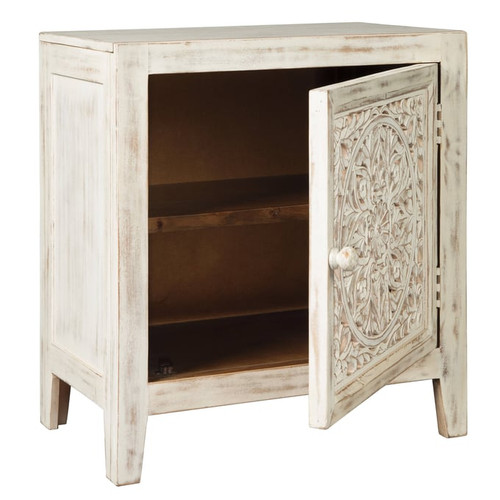 Ashley Furniture Fossil Ridge White Accent Cabinet