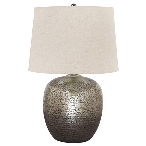 Ashley Furniture Magalie Antique Silver Table Lamp