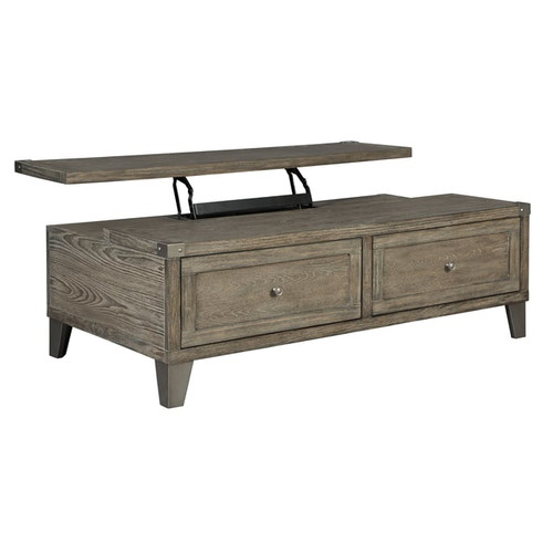 Ashley Furniture Chazney Rustic Brown Lift Top Cocktail Table