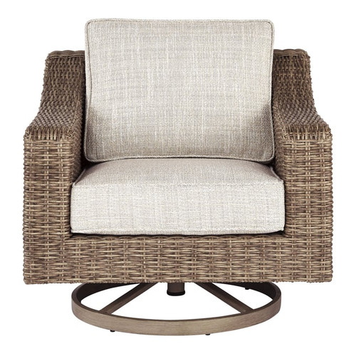 Ashley Furniture Beachcroft Beige Swivel Lounge Chair