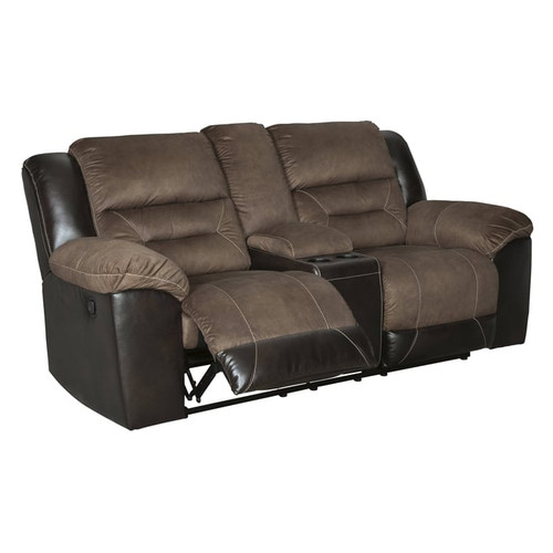 Ashley Furniture Earhart Double Reclining Loveseats With Console
