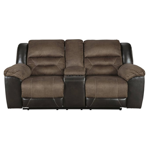 Ashley Furniture Earhart Double Reclining Loveseats With Console