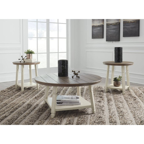 Ashley Furniture Bolanbrook Two Tone 3pc Occasional Table Set