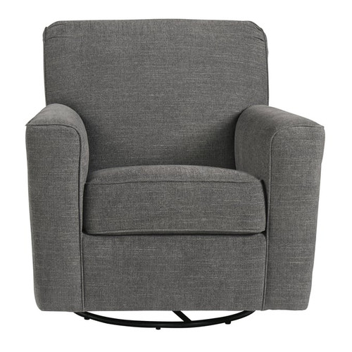Ashley Furniture Alcona Charcoal Swivel Glider Accent Chair