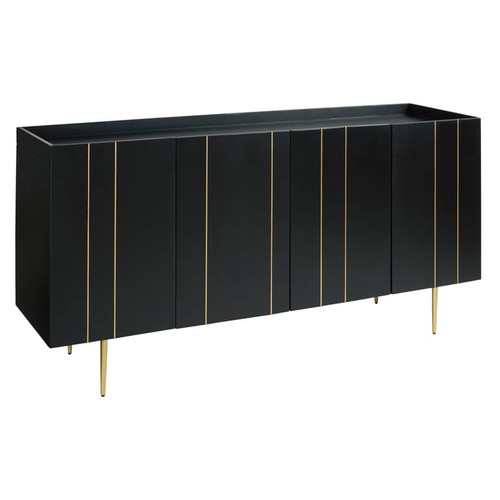 Ashley Furniture Brentburn Black Accent Cabinet