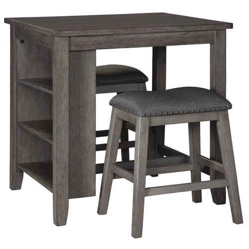 Ashley Furniture Caitbrook Gray Rectangle 3pc Counter Height Set