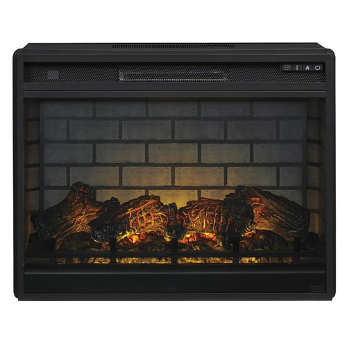 Ashley Entertainment Accessories Black LG Fireplace Insert Infrared