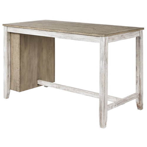 Ashley Furniture Skempton White Light Brown Counter Table