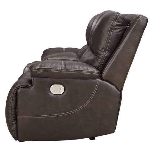 Ashley Furniture Ricmen Power Recliner Loveseats With Adjustable Headrest