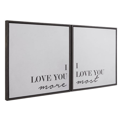 Ashley Furniture Adline Black White 2pc Wall Art Set