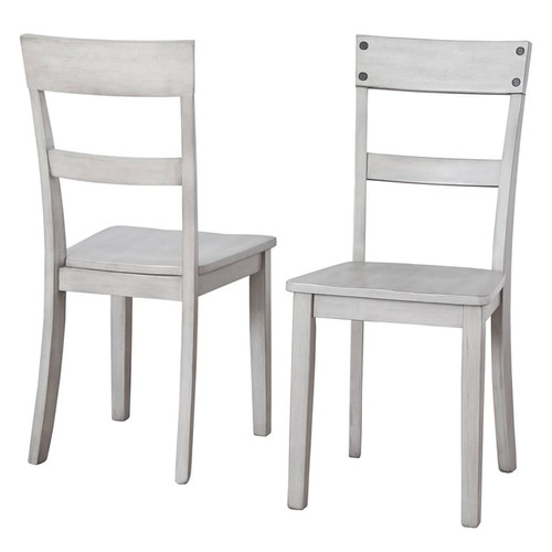 2 Ashley Furniture Loratti Gray Dining Side Chairs