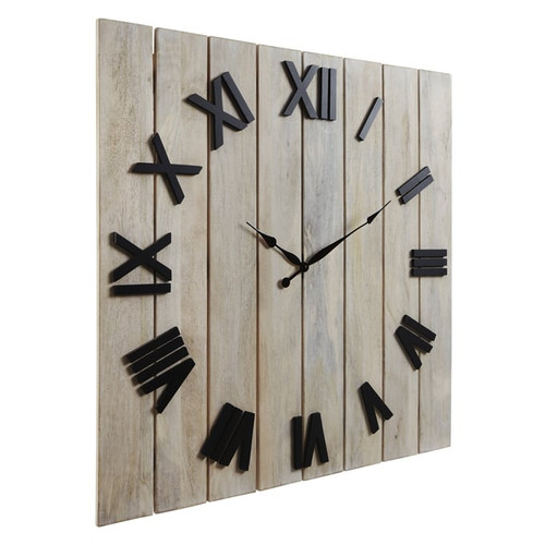 Ashley Furniture Bronson Whitewash Black Wall Clock