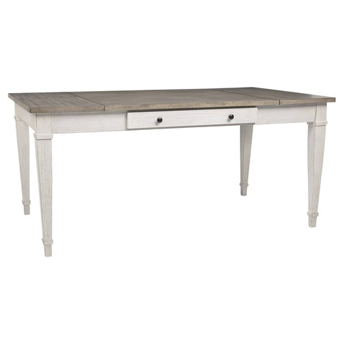 Ashley Furniture Skempton White Light Brown Storage Dining Table