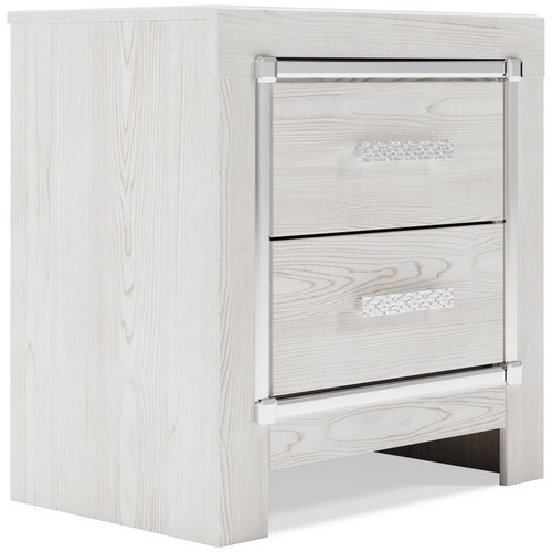 Ashley Furniture Altyra White Two Drawer Night Stand