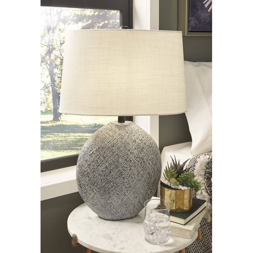 Ashley Furniture Harif Beige Paper Table Lamp