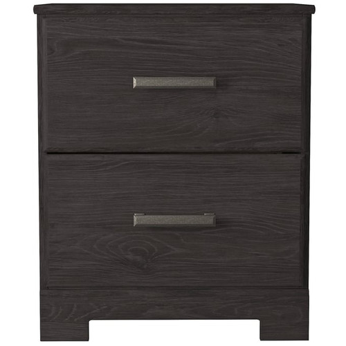 Ashley Furniture Belachime Black Two Drawer Night Stand