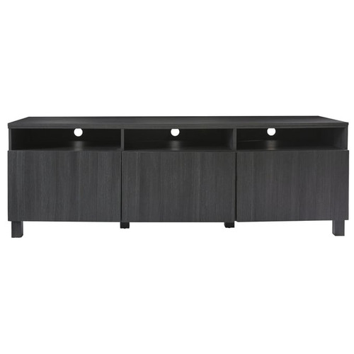 Ashley Furniture Yarlow Black Wood Extra Large TV Stand