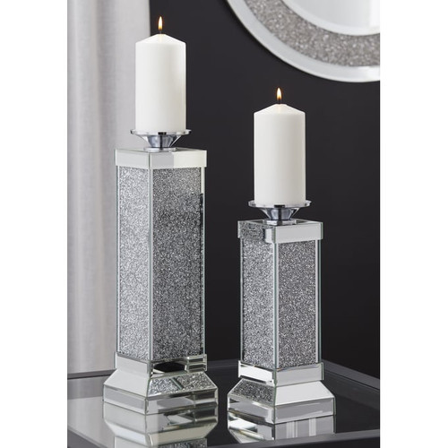 Ashley Furniture Charline Mirror 2pc Candle Holder Set