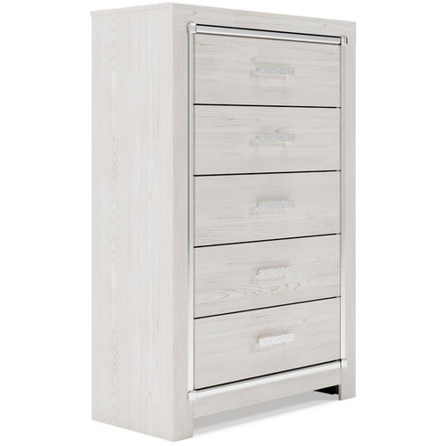 Ashley Furniture Altyra White Five Drawer Chest