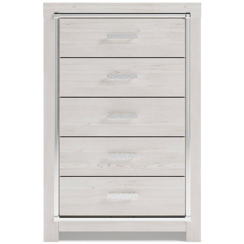 Ashley Furniture Altyra White Five Drawer Chest