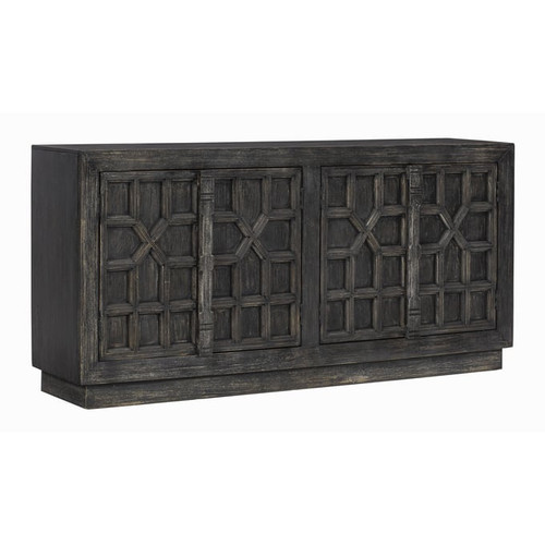 Ashley Furniture Roseworth Distressed Black Accent Cabinet