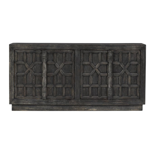 Ashley Furniture Roseworth Distressed Black Accent Cabinet