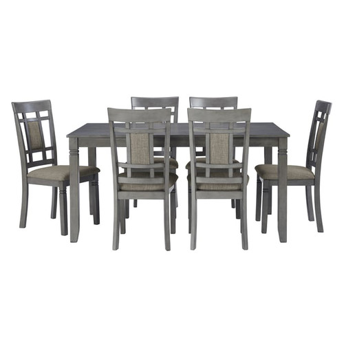 Ashley Furniture Jayemyer Charcoal Gray 7pc Dining Room Set