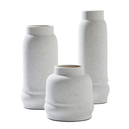 Ashley Furniture Jayden White 3pc Vase Set