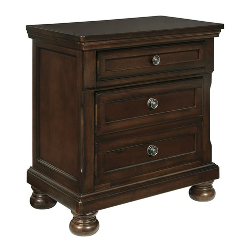 Ashley Furniture Porter Rustic Brown Two Drawer Night Stand