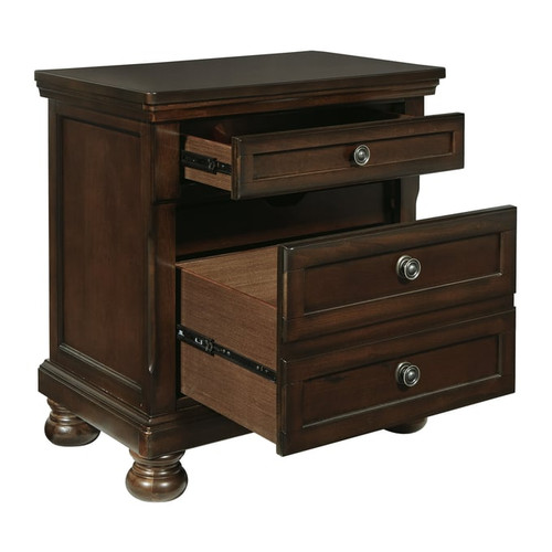 Ashley Furniture Porter Rustic Brown Two Drawer Night Stand
