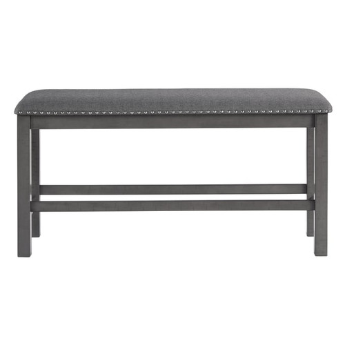 Ashley Furniture Myshanna Gray Upholstered Counter Height Bench