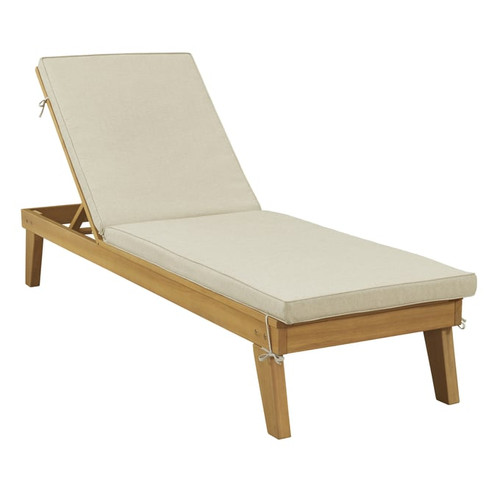 Ashley Furniture Byron Bay Light Brown Chaise Lounge With Cushion