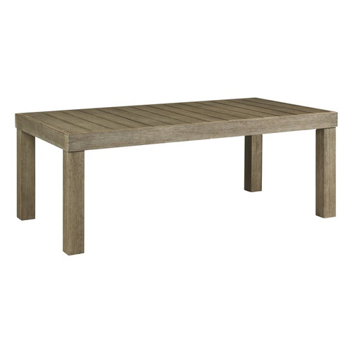 Ashley Furniture Silo Point Brown Wood Outdoor Cocktail Table