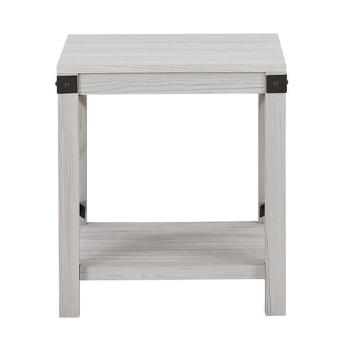 Ashley Furniture Bayflynn Whitewash Wood End Table