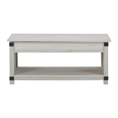 Ashley Furniture Bayflynn Whitewash Wood Lift Top Cocktail Table