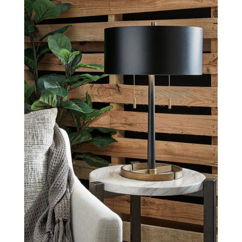 Ashley Furniture Amadell Black Table Lamp