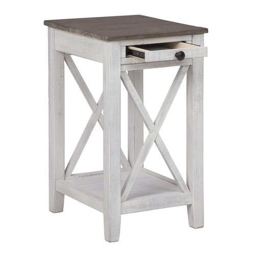 Ashley Furniture Adalane White Gray Accent Table