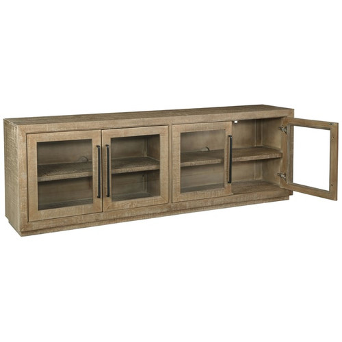 Ashley Furniture Waltleigh Distressed Brown Accent Cabinet