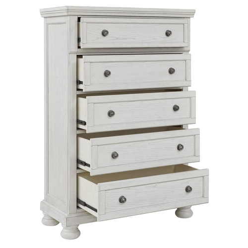 Ashley Furniture Robbinsdale Antique White Five Drawer Chest