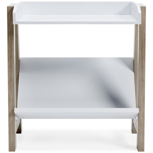 Ashley Furniture Blariden White Tan Small Bookcase