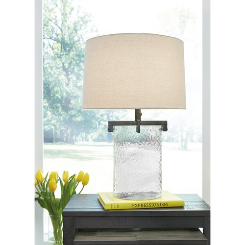 Ashley Furniture Fentonley Clear Antique Black Table Lamp