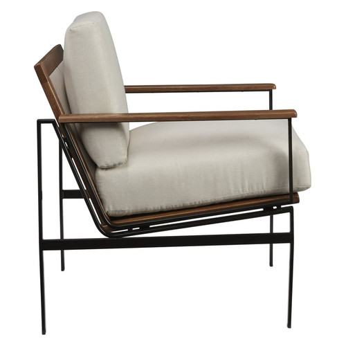 Ashley Furniture Tilden Ivory Brown Accent Chair