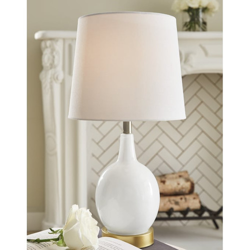 Ashley Furniture Arlomore White Table Lamp