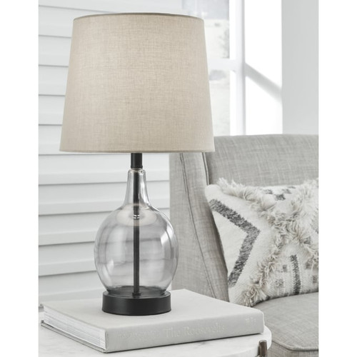 Ashley Furniture Arlomore Gray Table Lamp