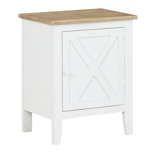 Ashley Furniture Gylesburg White Brown Accent Cabinet