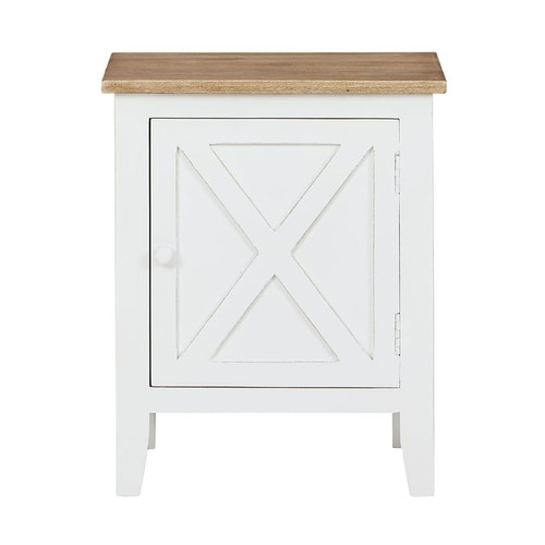 Ashley Furniture Gylesburg White Brown Accent Cabinet