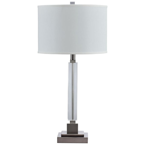 Ashley Furniture Deccalen Clear Silver Crystal Table Lamp